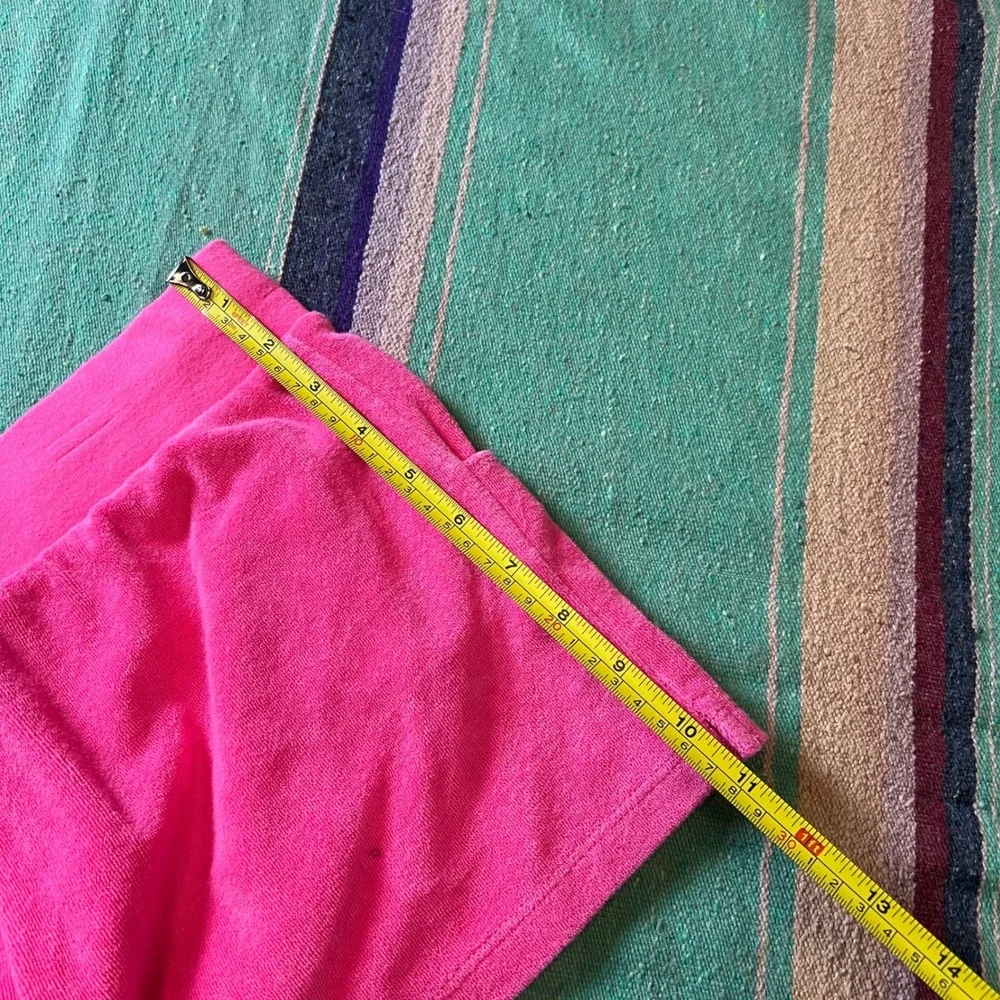 Xhilaration Terry Cloth Shorts Girls XL 14/16 Hot Pink Neon Drawstring Lounge